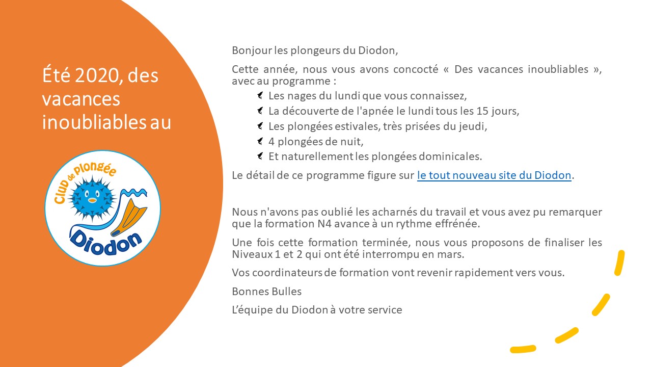 Vacances inoubliables au Diodon